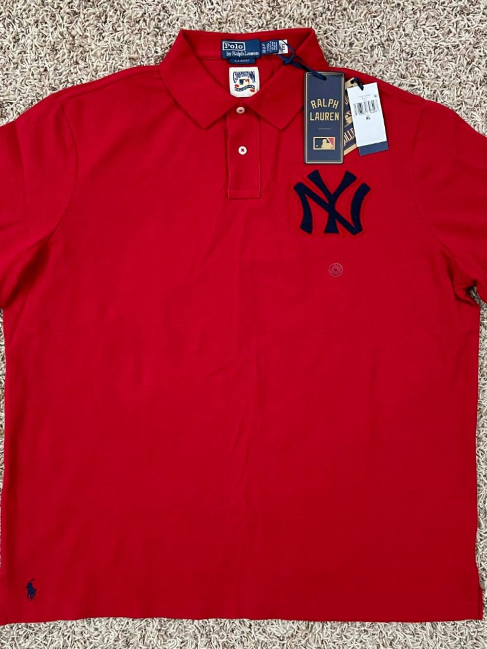 Polo Ralph Lauren Yankees MLB Collection Polo Shirt Red, Men’s Size XL (New)